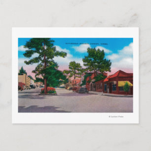 Picturesque Business District, Carmel Vykort