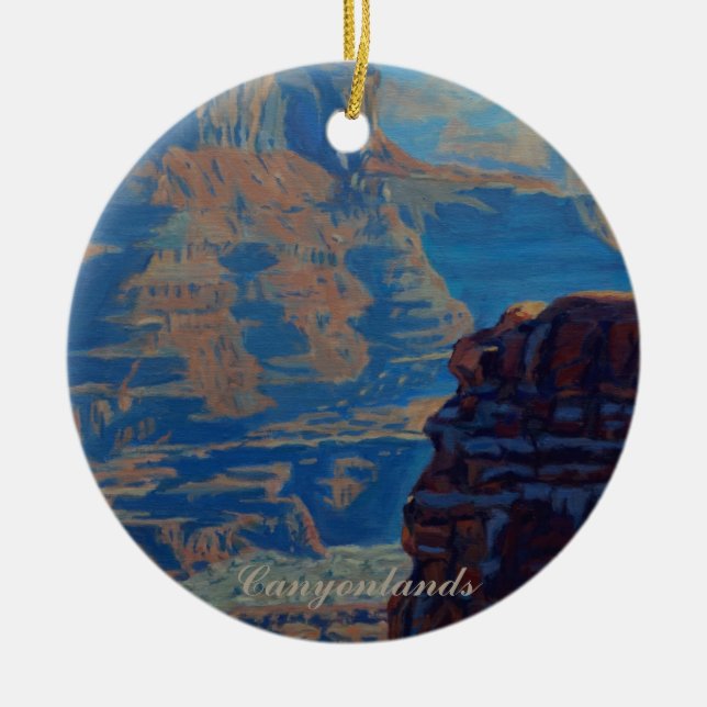 Picturesque Canyonland National Park View Julgransprydnad Keramik (Framsidan)