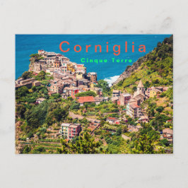 Picturesque Corniglia Cinque Terre Italien Vykort