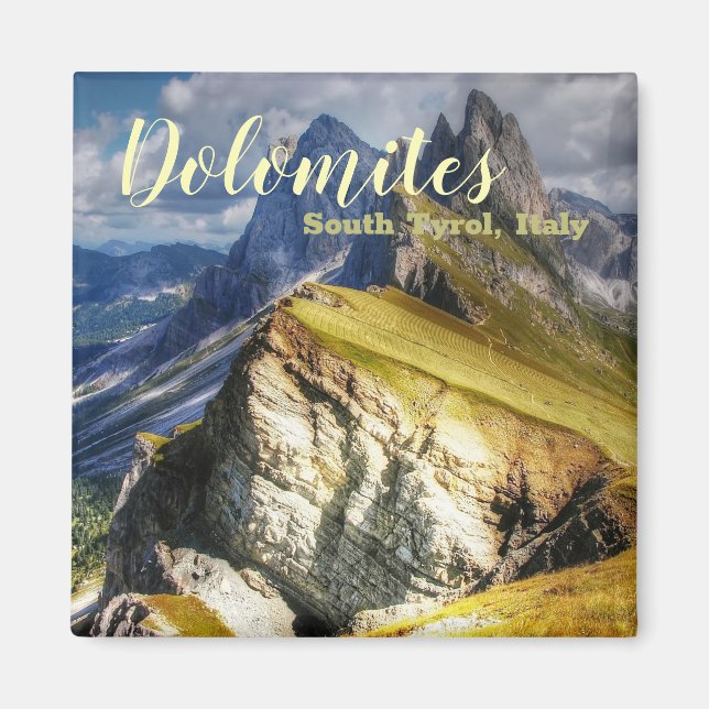 Picturesque Dolomites South Tyrol Italien Magnet (Framsidan)