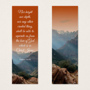 Picturesque Elegant Andlig Bible Verse Bookmark Litet Visitkort