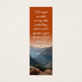 Picturesque Elegant Andlig Bible Verse Bookmark Litet Visitkort