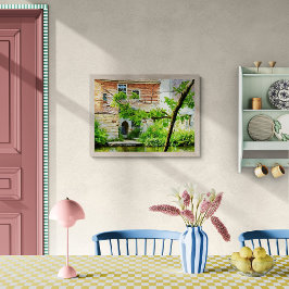 Picturesque English Cottage by Vatten Canvastryck