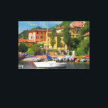 Picturesque, fredliga Varenna Sjö Como, Italien Canvastryck<br><div class="desc">Denna konstnärliga fotografi fångar en Varenkänsla - en romantisk, färglös, picturesque-by på östran Sjö Como, Italien. Den här arbetsytan fångar en del av det är charm och kan hiss era spritdrycker med en liten stund. Du kan tänka dig en resa när du vill. Om du har några frågor, skicka bara...</div>