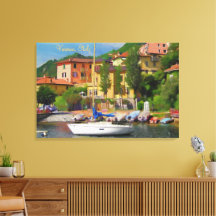 Picturesque, fredliga Varenna Sjö Como, Italien