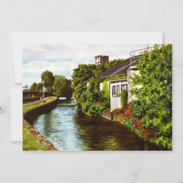 Picturesque Galway City Ireland Canal View