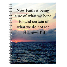PICTURESQUE HEBREWS 11:1 FOTO DESIGN ANTECKNINGSBOK