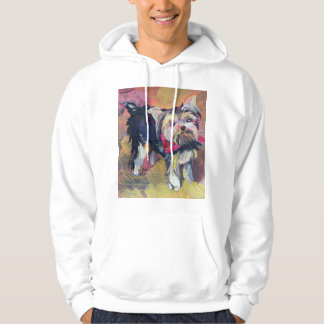 picturesque hund, Yorkshire Terrier, målarfärg Hoodie