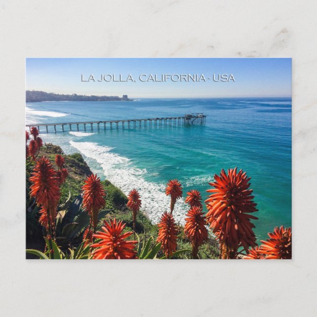 Picturesque La Jolla, Kalifornien Vykort (Framsida)