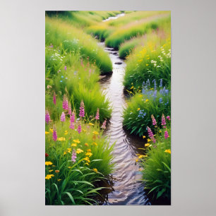 Picturesque Ligcape Forest Stream Nature Walk Poster