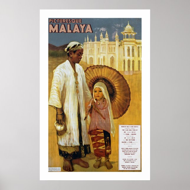 Picturesque Malaya Poster (Framsidan)