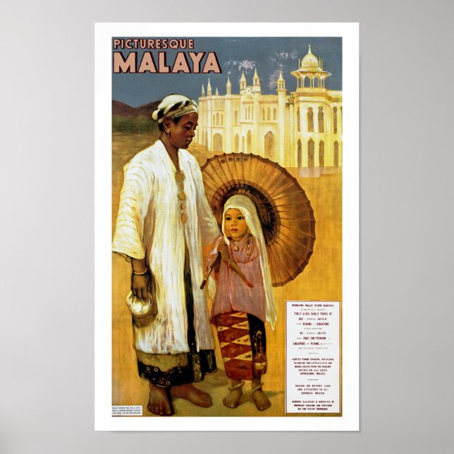 Picturesque Malaya Poster (Framsidan)