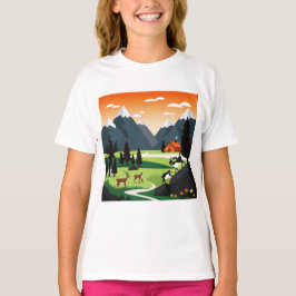 Picturesque mountain scenery t shirt
