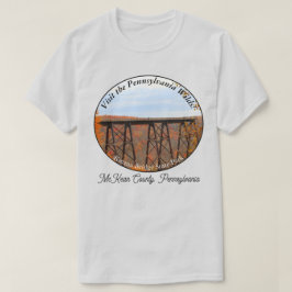 Picturesque PA Vilds Souvenir Kinzua Bridge LT T Shirt