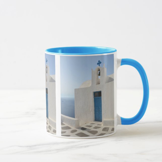 Picturesque Santorini Church Mugg (Höger)