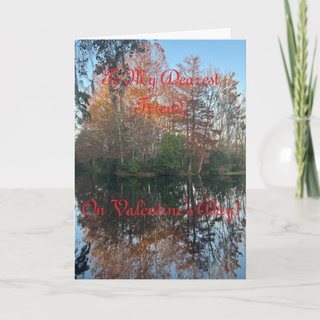 Picturesque Scenery, Friend Valentine Card Kort (Framsida)
