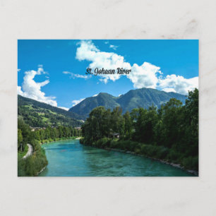 Picturesque St. Johann River, Österrikes vykort