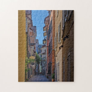 Picturesque Swiss Street Scene Jigszle Puzzle Pussel