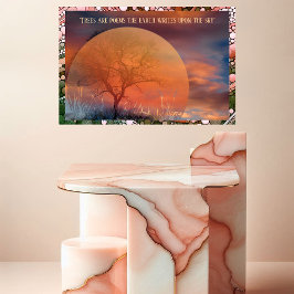 Picturesque Träd är poems Earth Skrivor vid Himmel