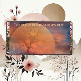 Picturesque Träd är poems Earth Skrivor vid Himmel