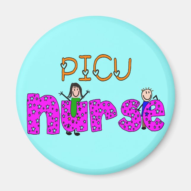 PICU Nurse Gifts Magnet (Framsidan)