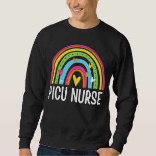 Picu Nurse Nursing Rainbow Pediatriska intensiva b Lång Ärmad Tröja