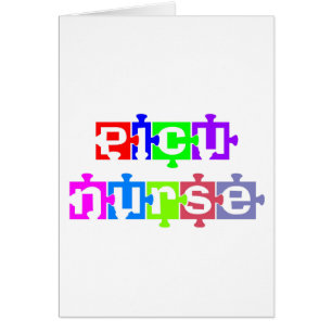 PICU NURSE PUZZLE DELAR HÄLSNINGSKORT
