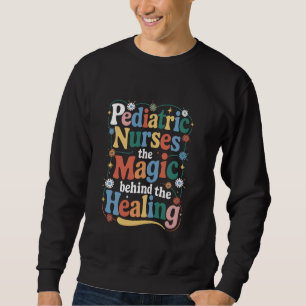 PICU Pediatrics design för pediatriska sjuksköters Lång Ärmad Tröja