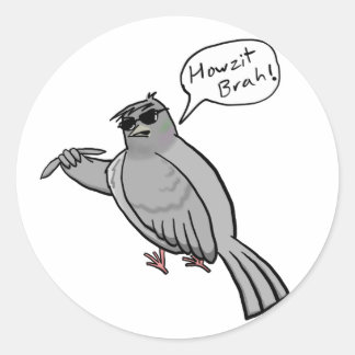 Pidgin Pigeon Sticker Runt Klistermärke