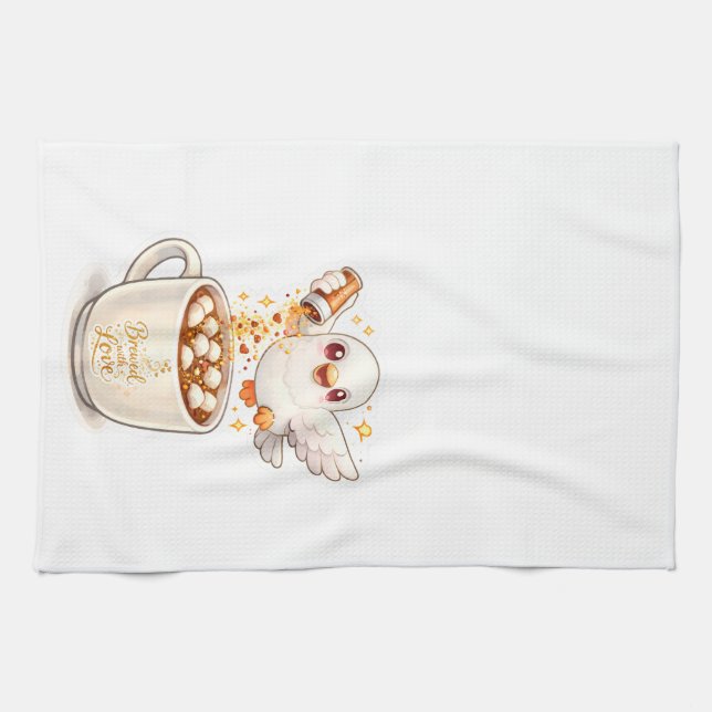 pidgy's coffee glitter v1  kökshandduk (Horisontell)