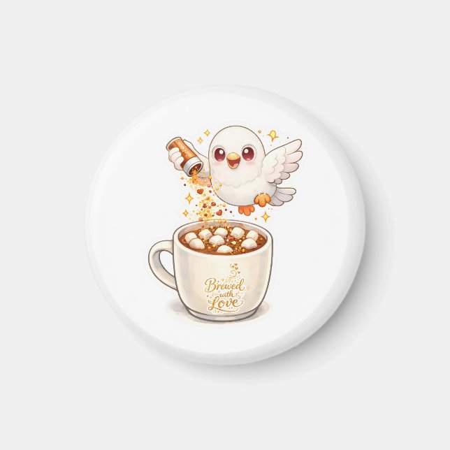 pidgy's kaffeglitter v1  magnet (Framsidan)