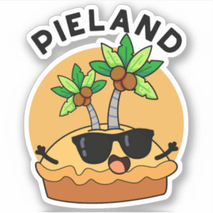 Pie-land Roligt ö-påhitt Klistermärken