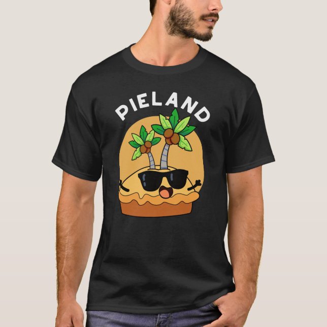 Pie-land Rollig Ö Pun Mörk BG T Shirt (Framsida)