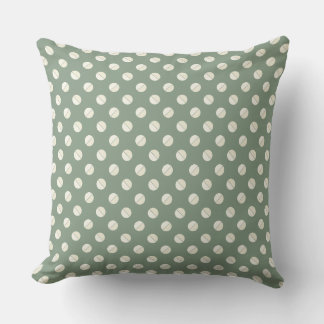 Pie Polkadot" Sage & Tonal Kräm Kudde