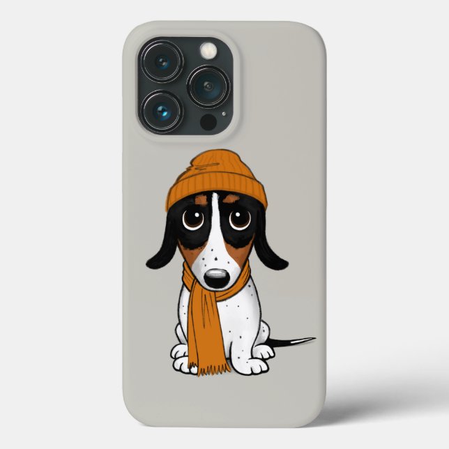 Piebald Dachshund | Cute Hipster-Hund  (Baksida)
