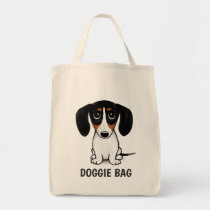 Piebald Dachshund Cute Puppy-Anpassningsbar Tygkasse