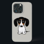 Piebald Dachshund | Cute Puppy Hund<br><div class="desc">Cute Hund älskare iphone case. Svart,  tan och vit Piebald Dachshund.</div>