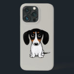 Piebald Dachshund | Cute Puppy Hund<br><div class="desc">Cute Hund älskare iphone case. Svart,  tan och vit Piebald Dachshund.</div>