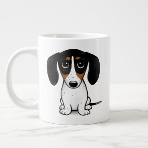 Piebald Dachshund Cute Puppy Hund Jumbo Mugg