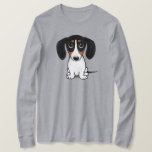 Piebald Dachshund Cute Puppy Hund T-Shirt<br><div class="desc">Cute Tecknad hund Shirt. Svart och tan Piebald Dachshund. Gör en underbarare gåva till Doxie älskare!</div>