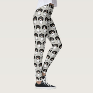 Piebald Dachshund   Patternerad Hund av valpen Leggings
