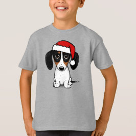 Piebald Dachshund Santa Cute Wiener Hund T Shirt
