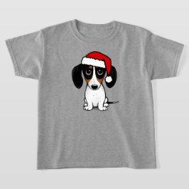 Piebald Dachshund Santa Cute Wiener Hund T Shirt