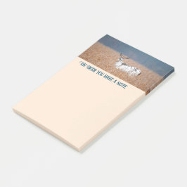 Piebald Hjort Photo Post-it Block