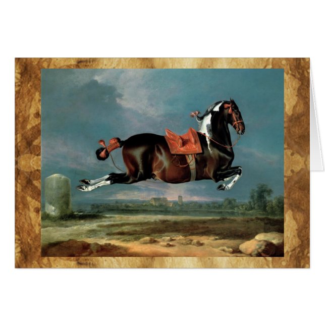 Piebald Horse "Ceassistance" Hälsningskort (Framsidan Horizontal)