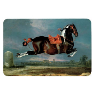 Piebald Horse "Ceassistance" Rearing Monogram Magnet