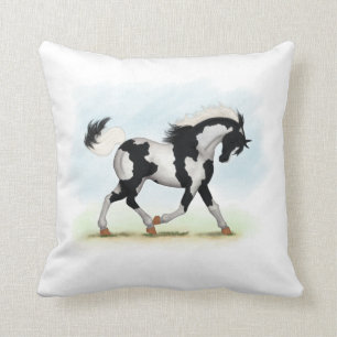 Piebald Overo Pinto Horse Kudde