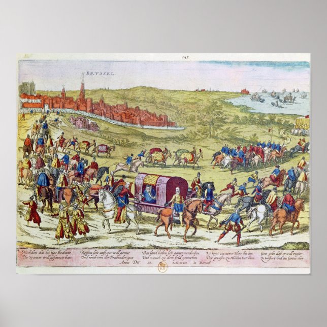 Piebalen, som återkom till Spanien Poster (Framsidan)