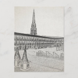 Piece Hall, Halifax, Arkitektskiss Vykort