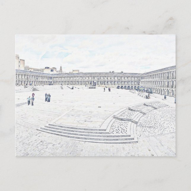 Piece Hall Halifax – Historiska West Yorkshire Helg Vykort (Framsida)
